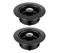 2 Pcs Black Stainless Steel Sink Strainer 110mm Pop Up Drain Stopper