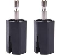 2 Pcs Black String Winder Tuning Peg Puller Replace Electric Drill for Guitar Bass Repair Tool Kit Tools Guitar and Bass Accessories