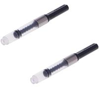 2 Pcs Black Universal Fountain Pen Ink Converter Standard Push Piston Fill InkAbsorber Office School Writing Supplies Pens and Refills