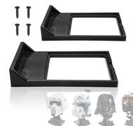 2 Pcs Black Wall Mount Display Stand Fits All Standard Lego Helmets | Wall Mount Display Shelf For Lego Star Wars Helmet 75277 75274 75276 & More, Sturdy and Sleek, With 4 Screws