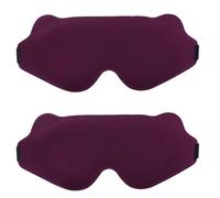 2 Pcs Blackout Sleep Mask, 0 Pressure Sleep Mask, for Both Men and Women, with Adjustable Straps, Super Soft and Comfortable, Suitable for Lunch Breaks, Relaxation-Red