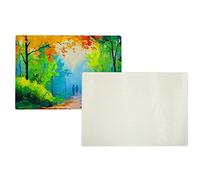 2 Pcs. Blank Glass cutting board Dye Sublimation heat transfer 20X28 cm White
