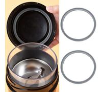 2 pcs Blender Gaskets with Lip, Silicone Seal Rings, Gaskets Rubber, Blender Gasket Replacement for Nutribullet Rubber Ring Seal Rings Gaskets with Lip