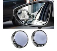 2 Pcs Blind Spot Mirror for Bentley Continental GT Speed Flying Spur Speed Round HD Glass Convex 360° Wide Angle Side Rear View Mirror Blind Spot Car Mirror for Car SUV Trucks