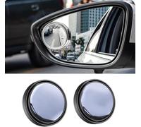 2 Pcs Blind Spot Mirror for KIA EV6 2021 2022 2023 2024 2025, Round HD Glass Convex 360° Wide Angle Side Rear View Mirror, Blind Spot Car Mirror with Frame for Car SUV Trucks,Black