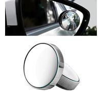 2 Pcs Blind Spot Mirrors For Cars,360° Rotate Sway Round Curved Convex Wide Angle Mirror,Waterproof Durable Traffic Safety，Wing Mirror Rearview BlindSpot Mirrors for Universal Cars (Silvery)