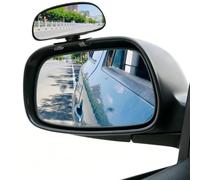 2 PCS Blind Spot Mirrors for Cars,Adjustable Clip Car Wing Mirror Blindspot | Dual Pack 360°Rotation Multi-Angle Adjustment Auxiliary Mirror,Wide-Vision Convex No Drilling Reversing Mirrors for Most Cars