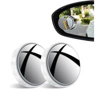 2 Pcs Blind Spot Mirrors For Cars for Audi A6 Saloon mk C7 2011-2017, Blindspot Mirrors 360° Rotate Sway HD Glass Round Curved Convex Wide Angle Mirror for Car SUV Trucks Traffic Safety