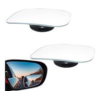 2 Pcs Blind Spot Mirrors Glass Frameless Convex Blind Spot Mirror Wide Angle Side Rear View Blindspot Mirrors Automotive Exterior Accessories for Car, SUV & Trucks
