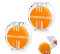 2 Pcs Block Beeswax Thread Conditioner, Non-Sticky Lubricated Beeswax for Thread with Plastic Box, Portable Durable Bees Wax for Hand Sewing, Embroidery Quilting and Cross Stitch.(Yellow)