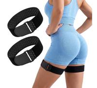 2 Pcs Blood Flow Restriction Bands,Elastic Occlusion Bands for Women Glutes, Adjustable Thigh Bands for Workout Exercising Fast to Lift Your Butt Squat Thigh Fitness Building
