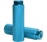 2 Pcs Blue Bike Pegs Aluminum Alloy Anti-Skid Lead Foot Bicycle Pegs BMX Pegs for Mountain Bike Cycling Rear Stunt Pegs Fit 3/8 inch Axles Bike Pegs Accessories BMX Bike