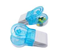 2 Pcs Blue Pill Popper Extractor Tool, Blister Pack Opener, Portable Tablet Dispenser with Storage Case, Easy Push Medicine Remover Aid for Travel, Elderly & Arthritis (Blue)