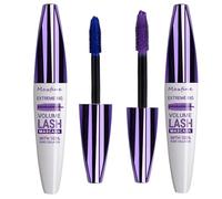 2 PCS Blue+Purple Mascara,5D Silk Fiber Eyelash Volume with Soft Brush, Lash Sensational Volumizing,Long-Lasting Waterproof No Smudge with False Lash Effect(Blue+Purple)