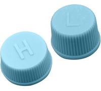 2 Pcs Blue Replacement Valve Caps for Car Air Conditioning, Leakproof R134a AC System Charging Port Caps (High and Low Pressure) Valves,Heating,Heater Control Valves