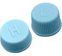 2 Pcs Blue Replacement Valve Caps for Car Air Conditioning, Leakproof R134a AC System Charging Port Caps (High and Low Pressure) Valves,Heating,Heater Control Valves