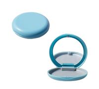 2 Pcs Blue Retainer Case with Magnetic Closure, Portable Aligner Case for Travel, Slim Denture Case and Mouth Guard Case, Retainer Box for Orthodontic Storage