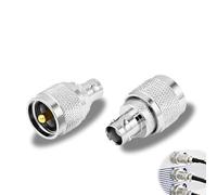 2 PCS BNC Female to PL259 UHF Male Adapter PL259 to BNC Ham Radio Connector to UHF Adapter for CB Antenna, Ham Radio, Walkie Talkie, Wireless LAN, CCTV, Amateur Projects