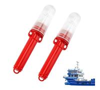 2 Pcs Boat Flares, 2025 Upgraded Electronic Boat Flare Coast Guard Approved, Waterproof Boats Safety Kit Emergency Signals for Fishing Nets, Buoys, Boats (Red)