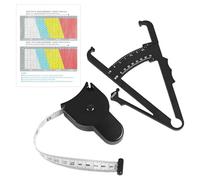 2 PCS Body Fat Calipers, Tape Measure Body, Skinfold Caliper and Body Measuring Tape with User Manual, Skin Fold Caliper Tool for Body Fat Measurement