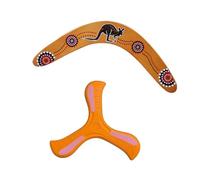 2 PCS Boomerang, Boomerang for Kids, Easy to Throw Flying Ring V Shaped Boomerangers Unique Design Family Outdoor Game Safe Backyard Game Suitable for Outdoor, Outing, Beach Toys