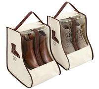 2 PCS Boots Storage, Portable Welly Boot Bag with Handle for Travel and Daily Use, Waterproof Boot Storage Box Under the Bed,Wardrobe and Shoe Cabinet