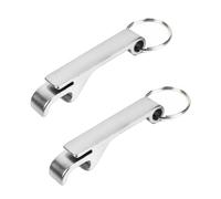 2 Pcs Bottle Opener Keychain, Bottle Opener Keyring, Mini Bottle Openers Keys, for Daily Use and Gift