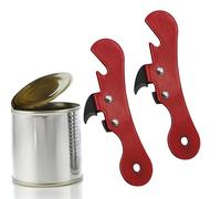 2 Pcs Bottle Opener Metal Manual Tin Opener Multi Purpose Can Opener Ergonomic Jar Opener for Kitchen Dining Room Bar Use
