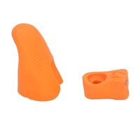 2 Pcs Bow Grip Trainer Partner Correct Grip Posture for Violin Viola Bow Muscle Memory Silicone Material Lightweight (Orange)