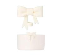2 Pcs Bow Straw Cover Cap and Silicone Boot Sleeve for Stanley,Pink Bow Shape Protector Water Bottle Bottom Sleeve Cover,Bowknot Straw Tips Cover,Anti-Slip Bottle Bottom Sleeve Cover Set for Stanley