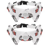 2 PCS Bowtie Dog Collar, Simple Doodle Cars Girl Boy Dog Collars with Bow Tie, Pet Cat Bowties for Small Medium Puppies Kitterns Rabbits