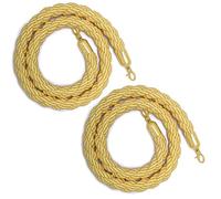 2 Pcs Braided Hemp Rope Barriers, Crowd Control Barriers Rope For Movie Theaters Grand Openings Wedding Celebrations, Rope For Divider Pole(Color 9,L 300cm)
