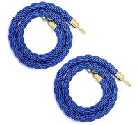 2 Pcs Braided Hemp Rope Barriers, Crowd Control Barriers Rope For Movie Theaters Grand Openings Wedding Celebrations, Rope For Divider Pole(Color 5,L 150cm)