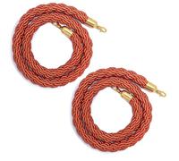 2 Pcs Braided Hemp Rope Barriers, Crowd Control Barriers Rope For Movie Theaters Grand Openings Wedding Celebrations, Rope For Divider Pole(Color 8,L 150cm)