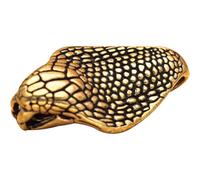 2 Pcs Brass Snake Waist Belt Clip Keychain Pendant Outdoor Small Credit Card Holder Snake Copper Belt Buckle