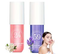 2 PCS Brazilian Long Lasting Perfume Set for Women,Brazilian Body Mists & Parfum Oils,Fruity Ladies Perfume,Moisturizing Body Spray,Hair Mist Perfume,Hair Fragrance(24+59)
