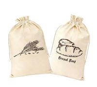 2 Pcs Bread Bags for Homemade Breads, Homemade Bread Storage and Versatile Fresh Breadses Storages, Breads Storages Bags for Homemade Suitable for Storing Kitchen to Stay Food Fresh 30cm×45cm