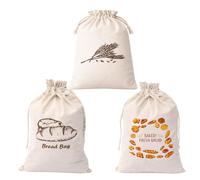 2 PCS Bread Bags for Homemade Breads, Linen Bread Bags with Drawstring,To Keep Bread Fresh, Storage for Storing Kitchen to Stay Food Fresh, Vegetable Corn Buckwheat