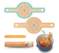 2 PCs Bread Sling - Specially Selected Platinum Silicone - Baking Mat for Dutch Oven - Sourdough Bread Baking Mat & 1 Storage Band