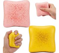2 PCS Bread Squishy, Toast Squishy and Butter Squishy, Slow Rising Squishies Set in Yellow and Pink, For Fun Party Favors & Gifts