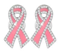 2 Pcs Breast Cancer Pin,Breast Cancer Merchandise UK - Awareness Badge Brooch with Rhinestone for Prevent and Surviving,Pink Ribbon Pins for Sweater Backpack Lady to Support Groups and Fundraising