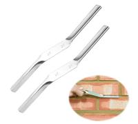 2 PCS Brick Jointer, 29 x 2cm Pointing Tool, Double End Jointer Bricklaying, Mortar Finishing Tool, Brick Pointing Tools for Builders and Bricklayers