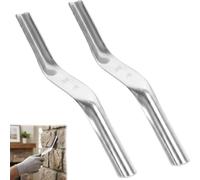 2 PCS Brick Jointer，Double-Ended Pointing Tool, Professional Masonry Tools for Pointing and Smoothing Brick Joints,Marshalltown Trowel with 1/2" X 5/8" Size, Ideal for DIY and Mortar Finishing