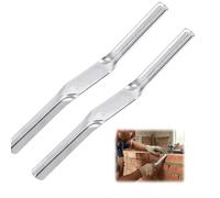 2 Pcs Brick Jointer Pointing Tool, Double End Steel Pointing Tool, Barrel Jointer Bricklaying, Brick Pointing and Jointing Tools for Builders & DIY Masonry Projects
