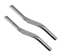 2 PCS Brick Jointer Tool Double End Steel Mortar Finishing Tool for Builders and Bricklayers, 11.42in x 0.79in, Perfect Joints Between Bricks