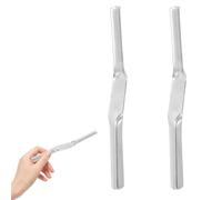 2 Pcs Brick Jointer Tool,Double End Steel Pointing Tool,Jointer Durable Steel,Bricklaying Jointing Tools,Mortar Finishing Tools,Perfect Joints Between Bricks for Builders and Bricklayers.