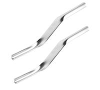 2 Pcs Brick Jointer Tools, Stainless Steel Convex Mortar Jointer, 1/2 Inch and 5/8 Inch Double End Mortar Finishing Tool, for Builders and Bricklayers(Silver)