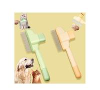 2 Pcs Brush for Cats, brush Cat Comb, Avatore brushs-Removes Fur & Relieves Pain, Upgrade Dog and Cat Hair Removal with Release Button, Multi-function Grooming Brushs for Short&Long Cats