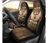 2 Pcs Bucket Seats Covers Elasticity Front Seats Cushion Cover Non-Slip Car Seat Protector Universal Fit Truck Suv Car I'M Not That Perfect Christianty I'M The One Who Knows I Need Jesus