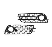 2 Pcs Bumper Fog Light Grille 8K0807681C01C Fog Lamp Cover Trim Auto Exterior Accessories for A4 B8 S4 Models 2008-2012